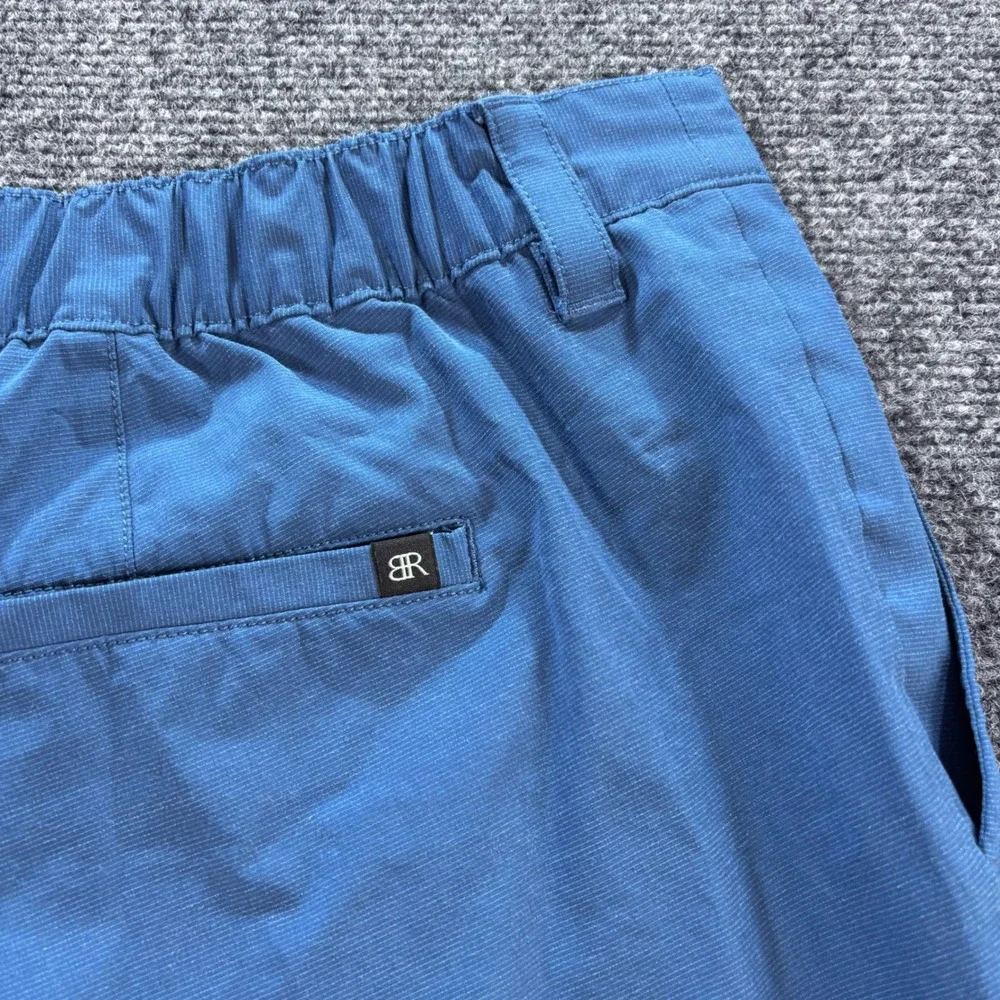 Banana Republic Performance Shorts Mens 38 Blue Ripstop Stretch Golf Active